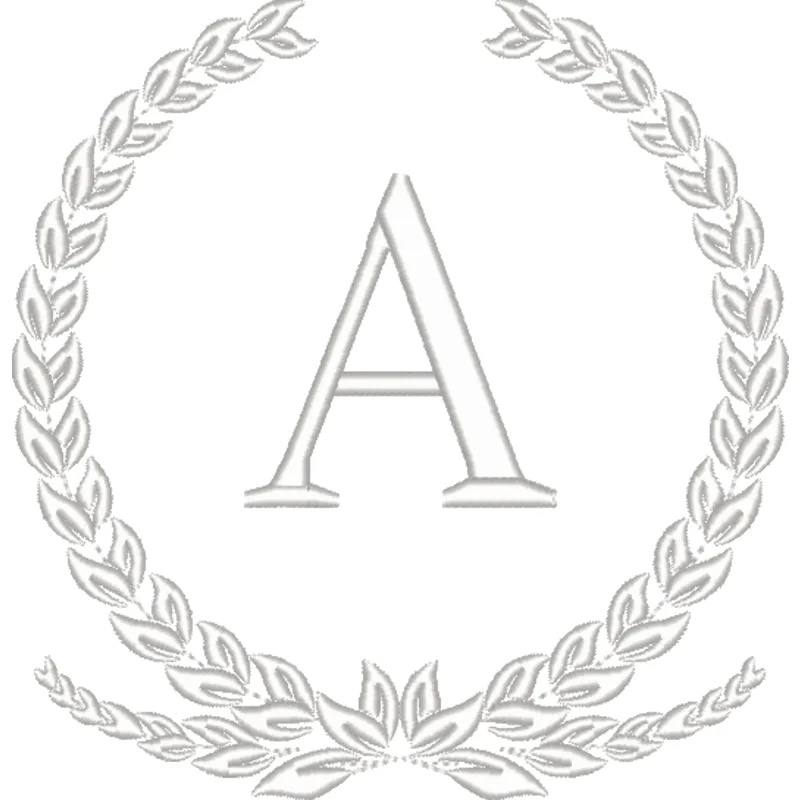 Matriz de matriz Matriz De Bordado Monograma Letra A