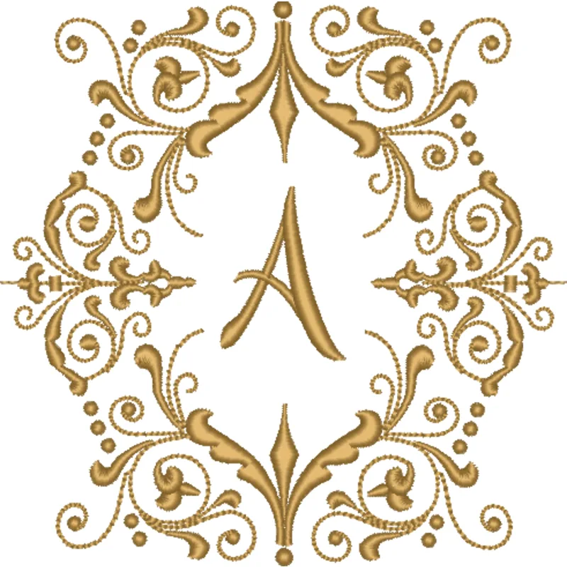 Matriz de matriz Matriz De Bordado Monograma Letra A